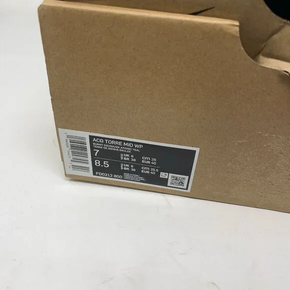 BNIB NIKE ACG Torre Mid Canvas and Suede Hiking Boots US 7 UK 6 Burnt Sienna - Picture 3 of 12